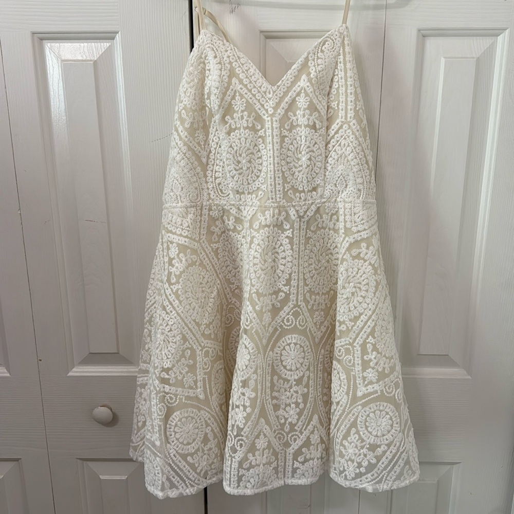 Lace White Dress